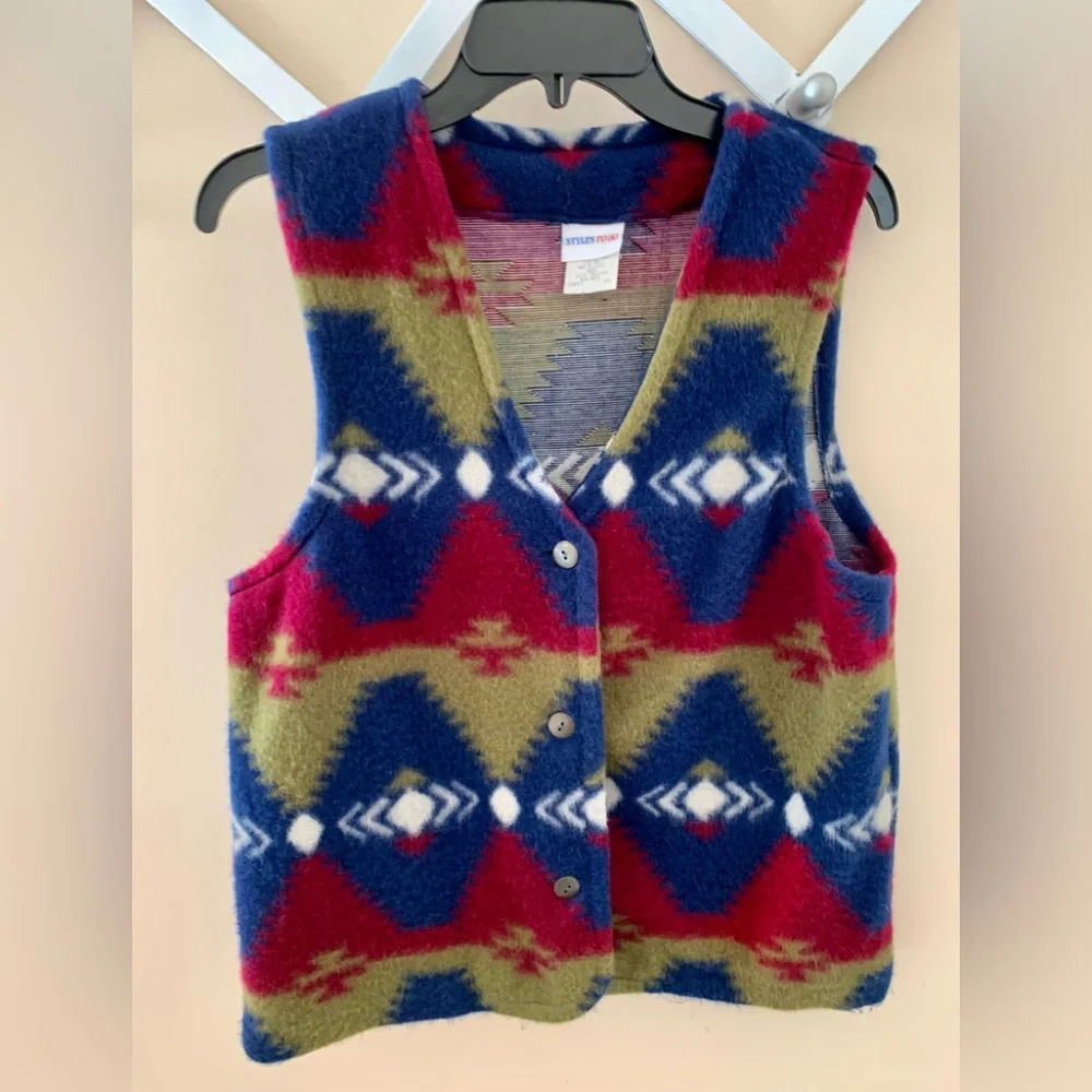Styles To Go Southwest Vest and Skirt Set M - Picture 3 of 8